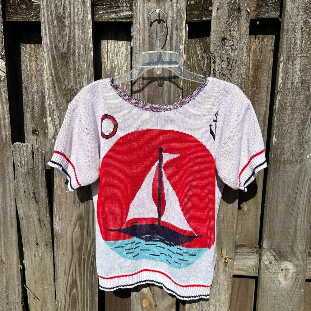 This too shall Sail ⚓️
Sailboat Knit Top